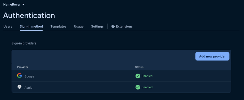 Firebase Authentication